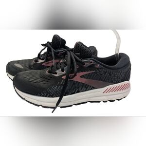 Brooks Addiction GTS 15 Womens Black Pink Athletic Running Shoes Sneaker SIze 9D